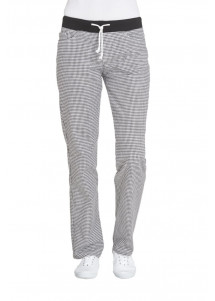 Damen Pepita "Jogg-Pant" / Five-Pocket-Hose