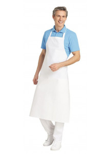 Unisex Latzschürze (110 x 80cm) in weiß