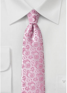 Ranken-Herrenkrawatte blassrosa pinkfarben