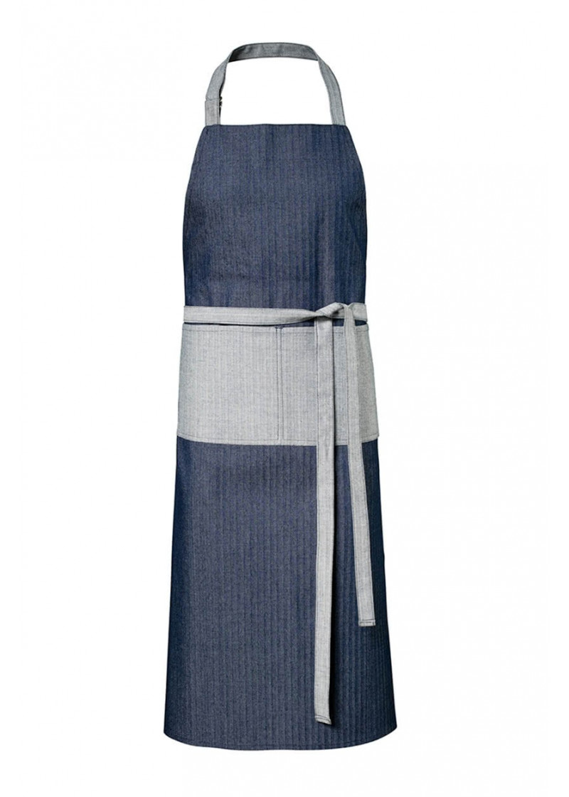 Jeanslook Latzschürze - Navy & Denim Blue