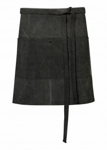 Unisex Bistroschürzen in Schwarz - Canvas