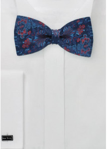 Selbstbinderfliege navy rot