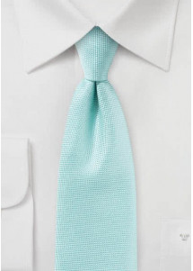 Krawatte  zierlich texturiert aqua