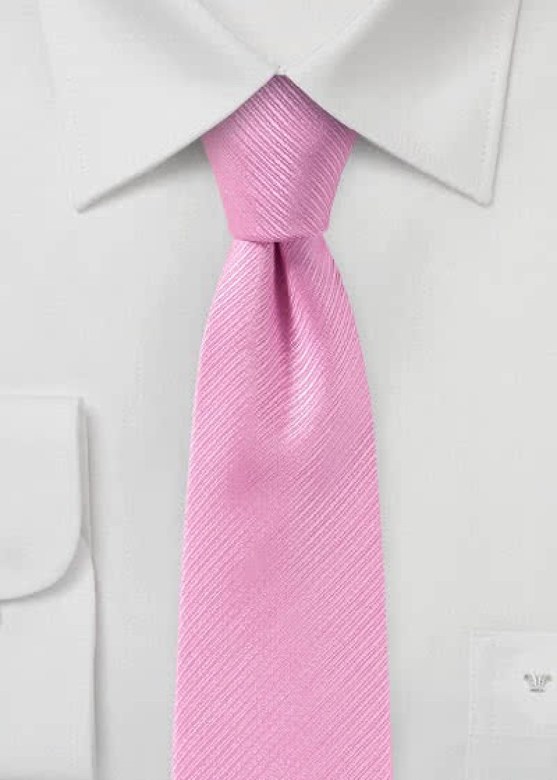Businesskrawatte Streifenstruktur pink