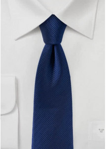 Businesskrawatte Streifenstruktur navyblau