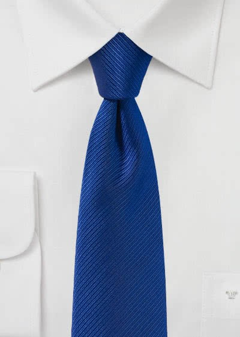 Businesskrawatte Streifenstruktur blau