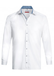 Herren-Hemd (Regular Fit) mit Kontrastdetails