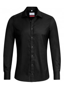 Schwarzes Herren-Hemd (Slim Fit)