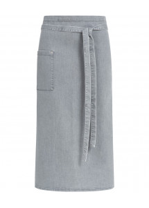 Light Grey Denim Bistroschürze (100 x 80 cm)