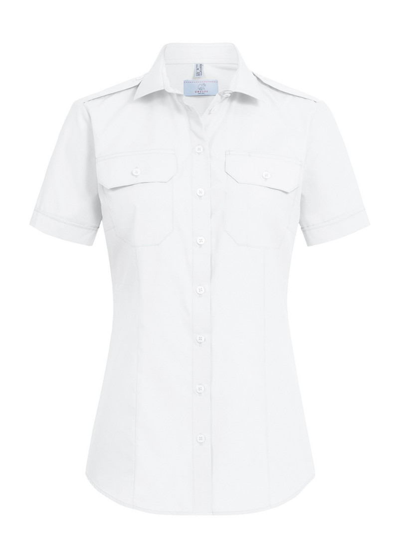 Damen-Pilotbluse / Regular Fit / Kurzarm